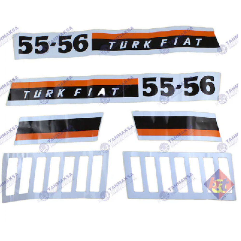 Türk Fiat 55-56 Yan Yazı Takımı